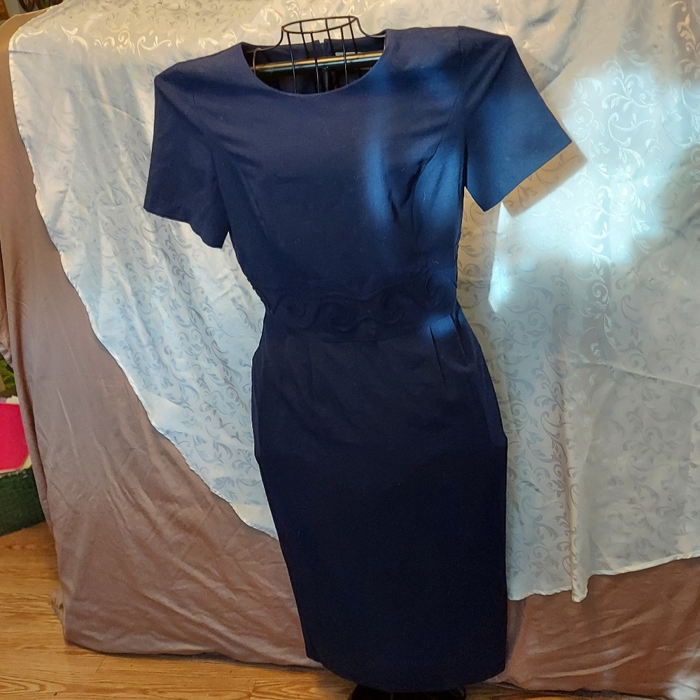 Dark navy blue sheath